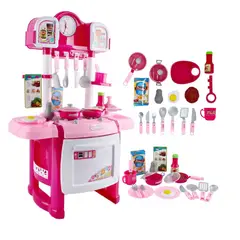 GENERICO - Cocina juguete infantil didáctica rosa