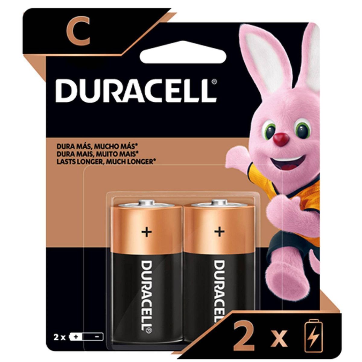DURACELL - Pack 2 Pilas Duracell C Alcalina