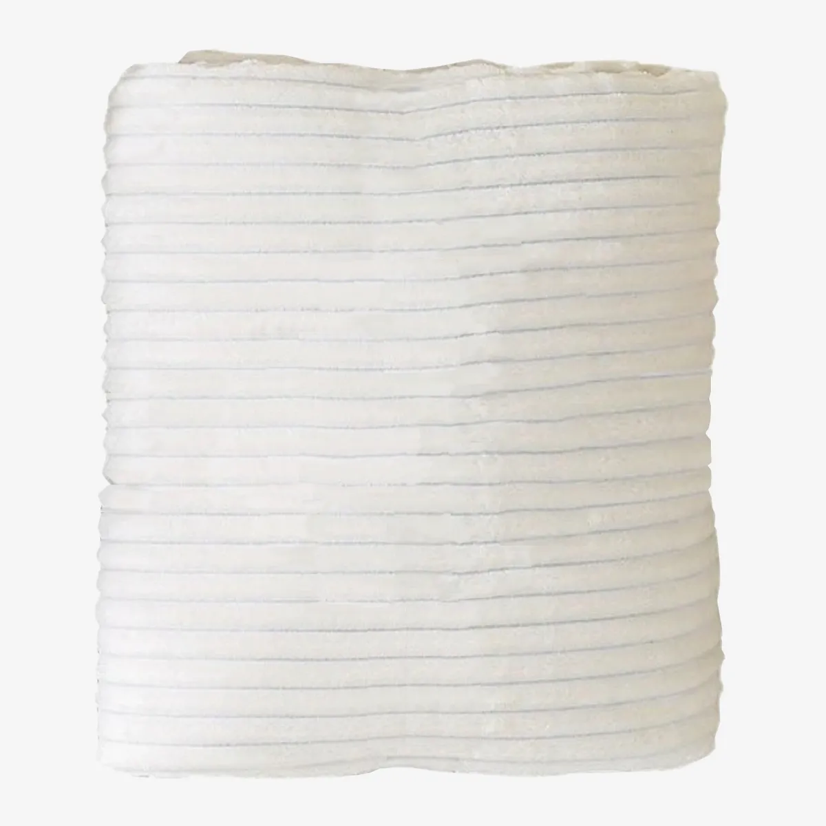 CRUSEC - Manta Gruesa Frazada Polar Suave Ropa Cama 150 X 200 Blanco