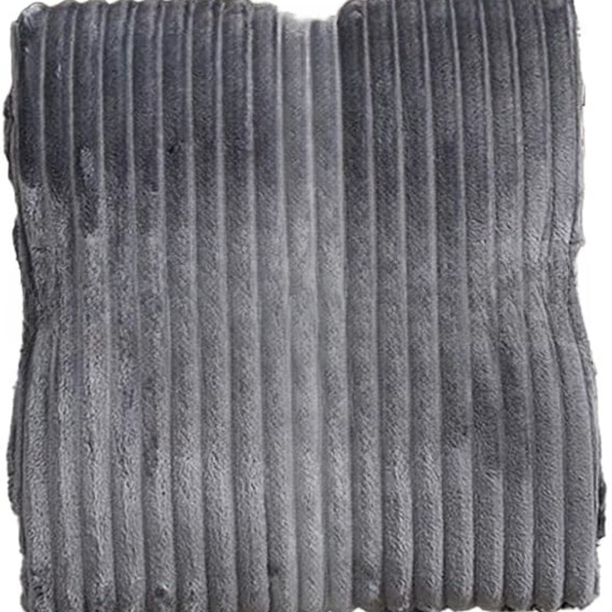 CRUSEC - Manta Gruesa Frazada Polar Suave Ropa Cama 150 X 200 Gris