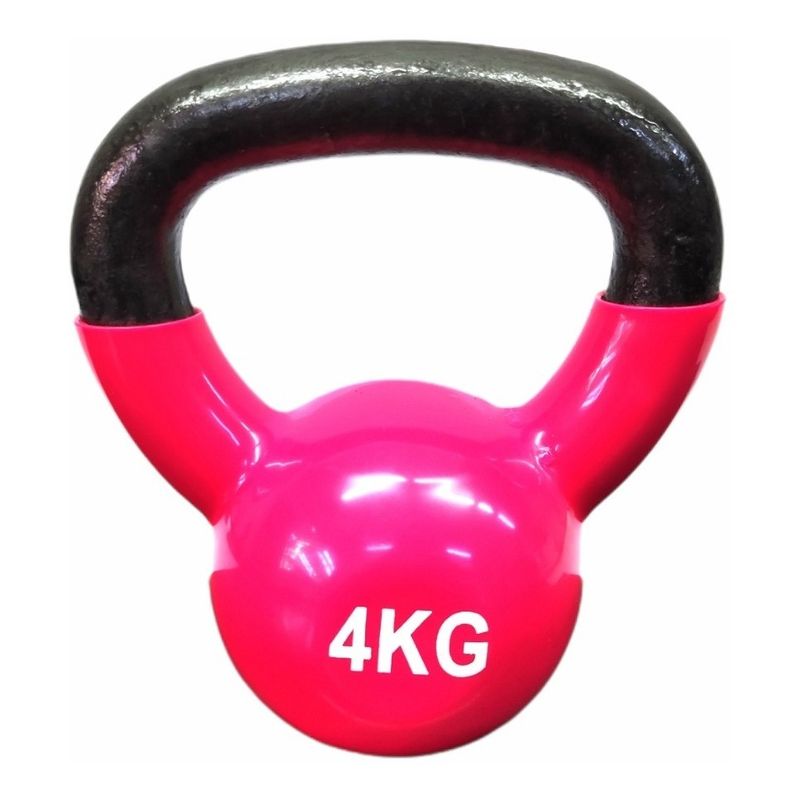 CRUSEC - Pesa Rusa Kettlebell 4kg Acero Y Vinilo