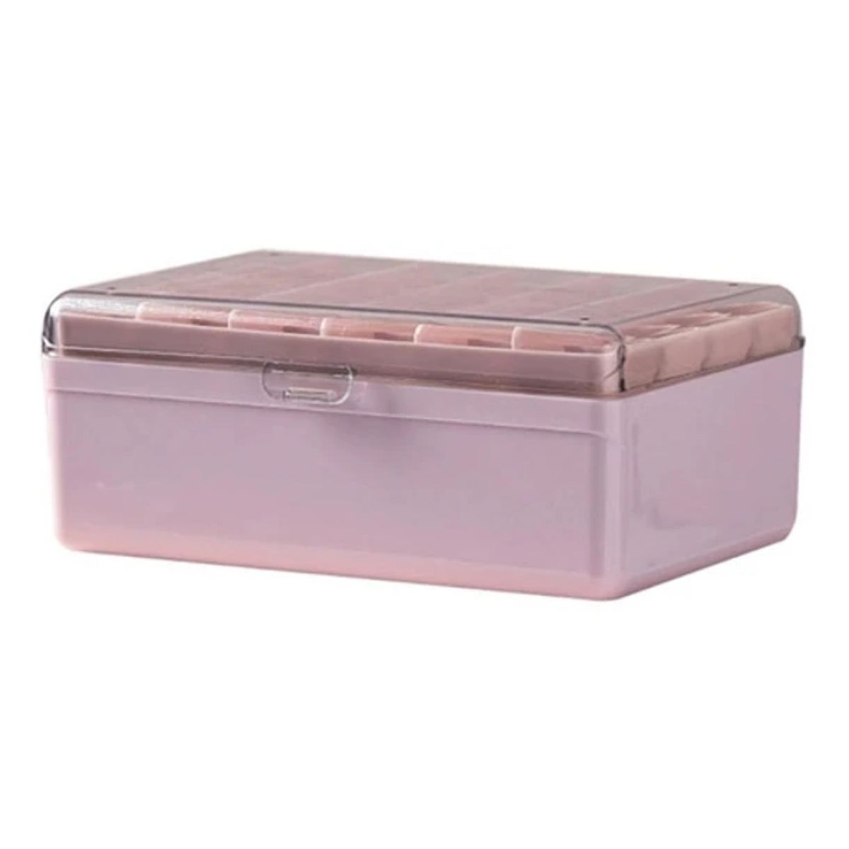 CRUSEC - Caja Joyero De Plastico 3 Niveles 13 X 18 Cm
