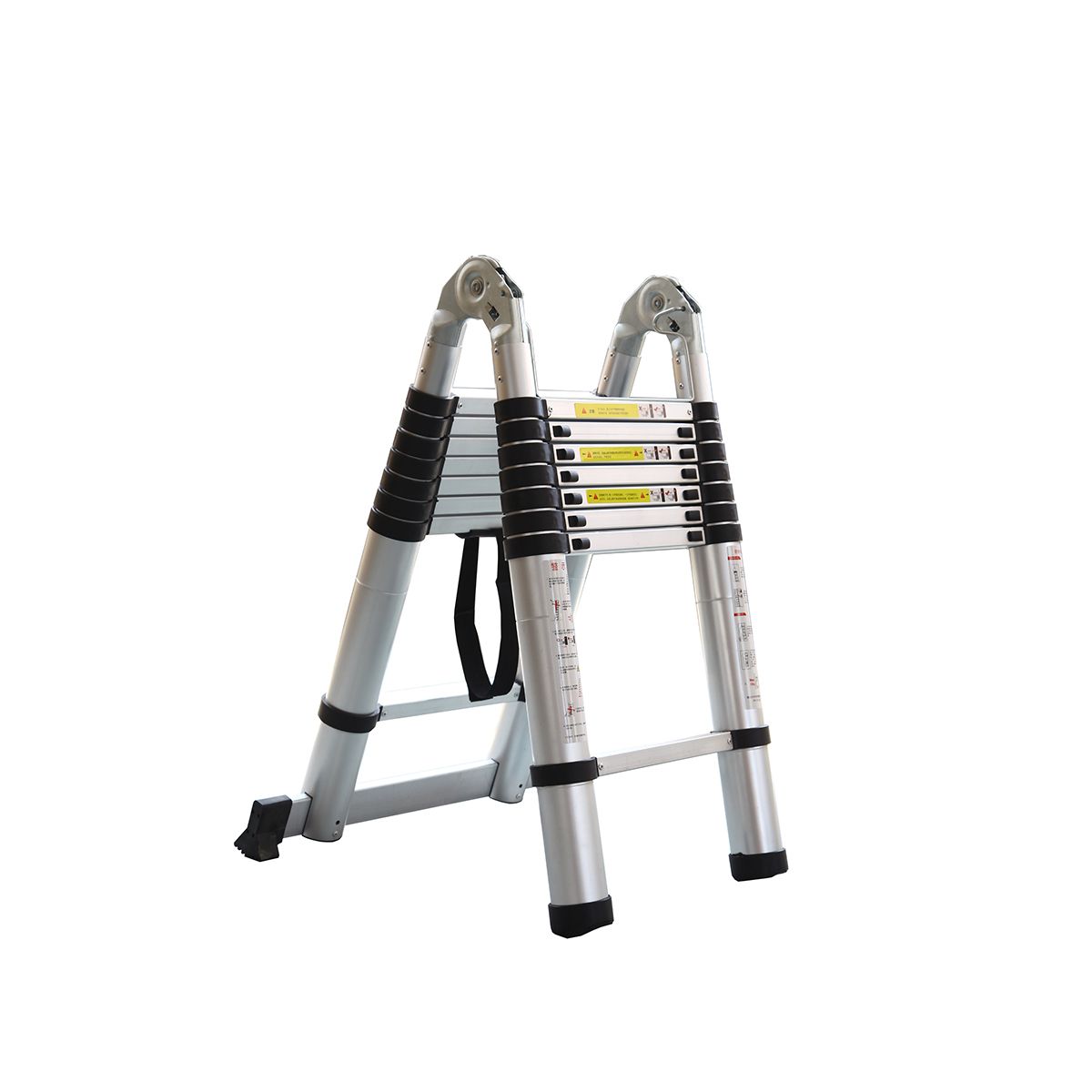 QRUBBER - Escalera Aluminio Telescópica Multiuso 4,4 Mts. QRubber