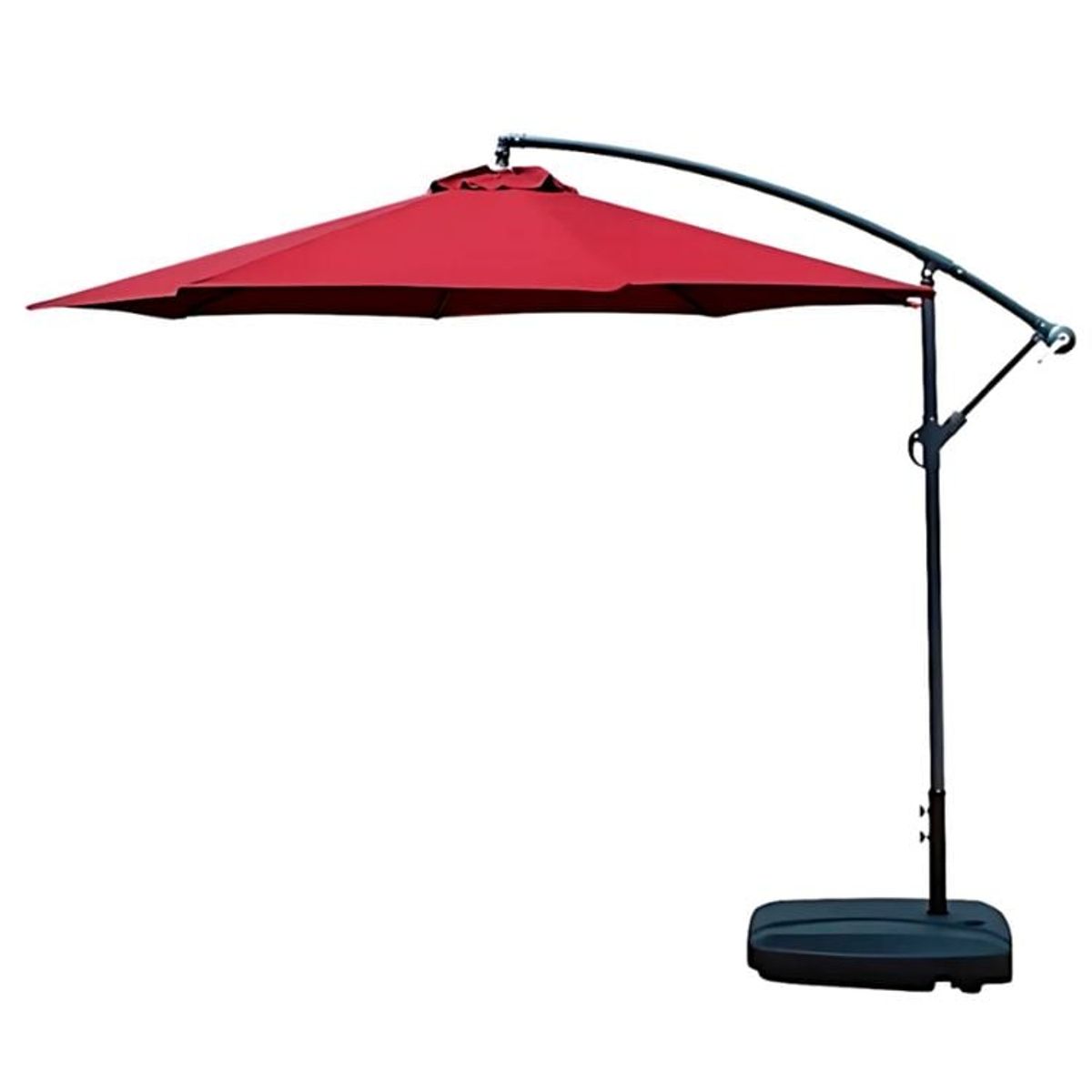 CRUSEC - Toldo Quitasol Parasol Lateral 3 M Sombrilla Color Rojo