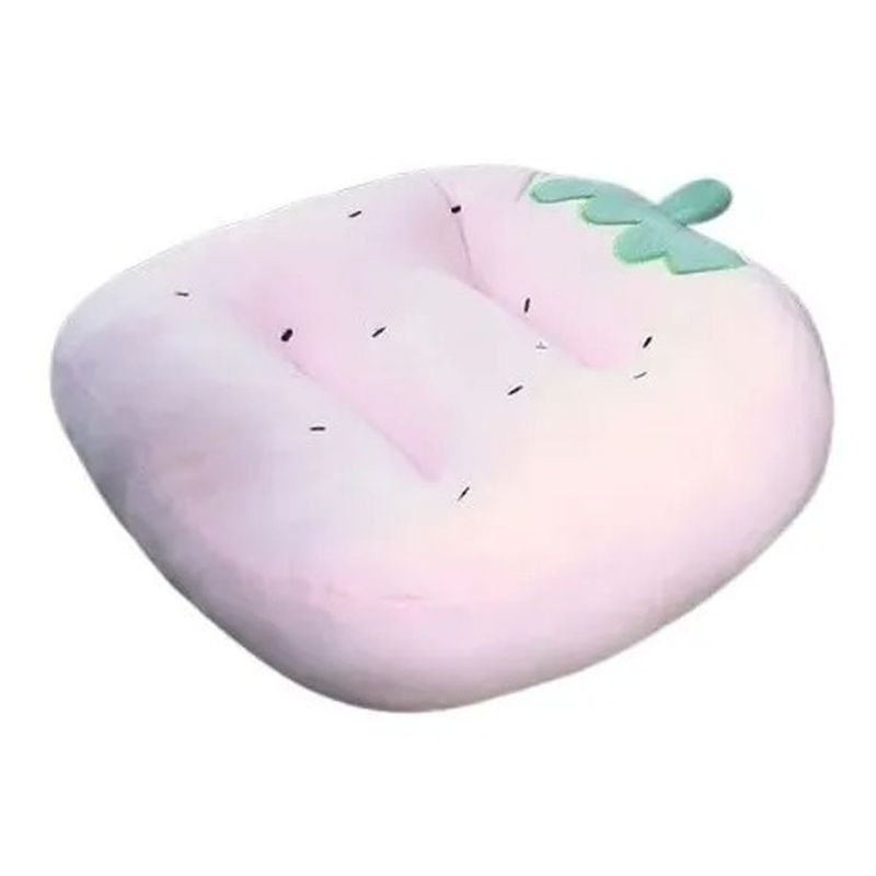 CRUSEC - Cojín Asiento Peluche Cojín Silla 45X40 Cm Frutilla