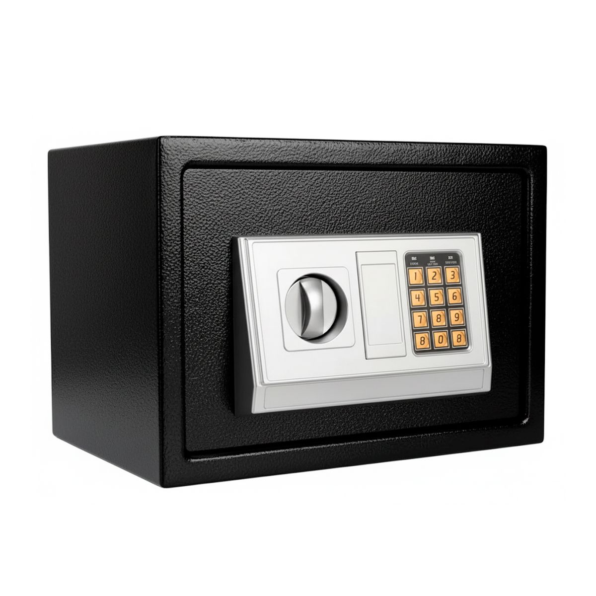 LUMAX - Caja Fuerte de Seguridad Con Clave y Llave Color Negra