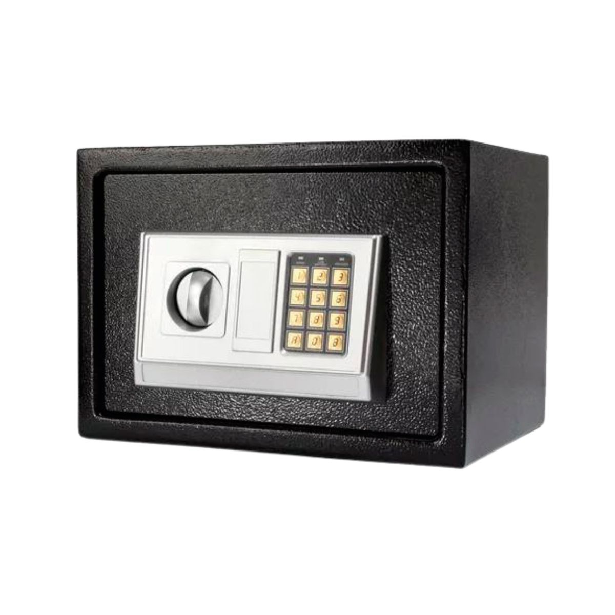 LUMAX - Caja Fuerte de Seguridad Con Clave y Llave Color Negra