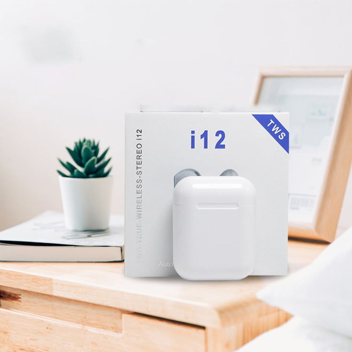 STARTECHOFFICE - Audífonos Inalámbricos i12 TWS Bluetooth 5.0 Estuche de Carga Automática Control Táctil Inteligente