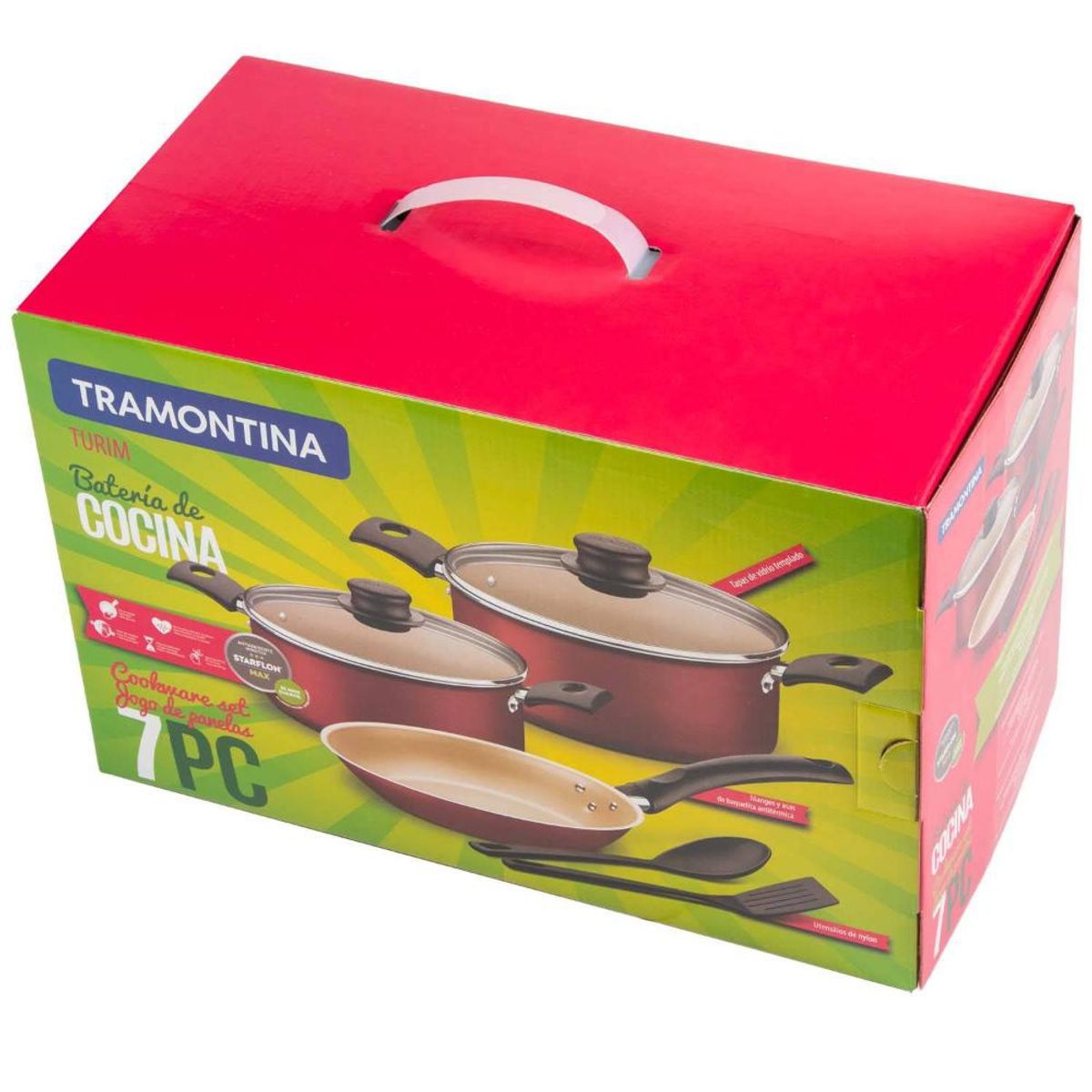 TRAMONTINA - BATERIA DE COCINA 7 PIEZAS