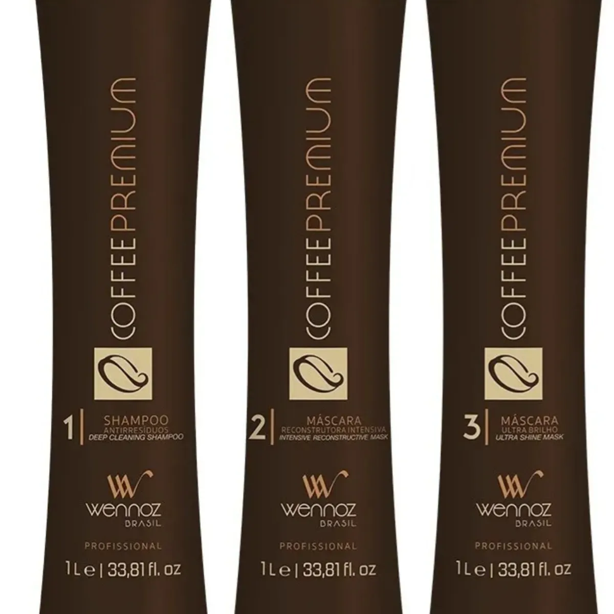 GENERICO - Alisado Coffee Premium  Kit 3 pasos 1000 ml Wennoz Honmatokyo