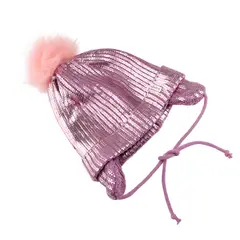 INFANTI - Gorro Pompón Orejitas Talla 2-3 Años Rosado