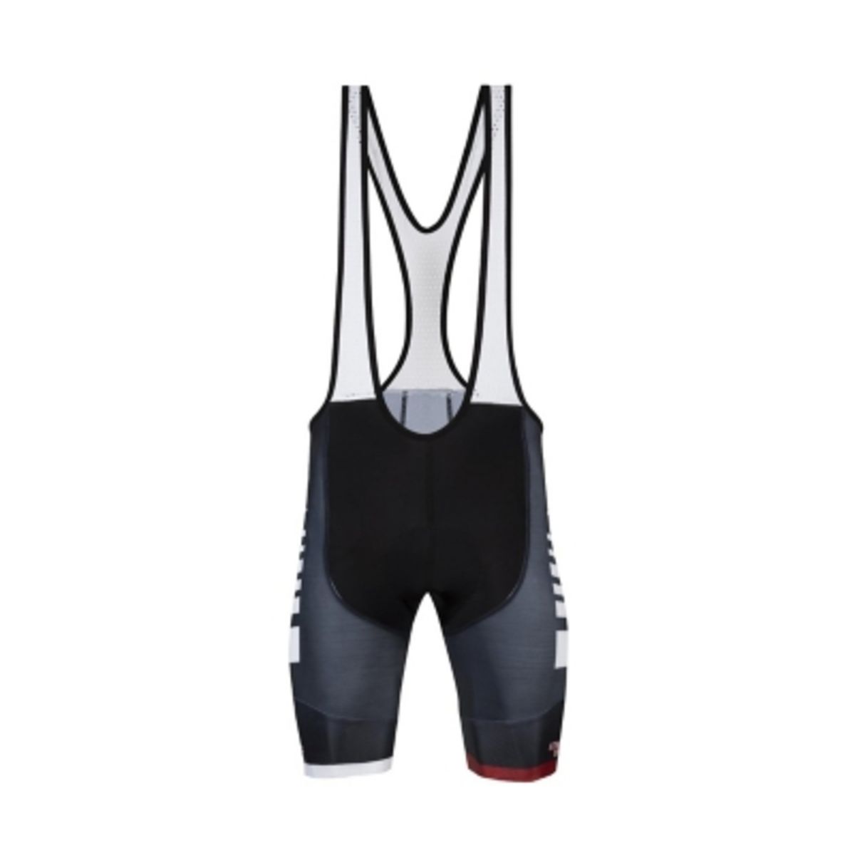 ATHLETIC SPORT - Calza con tirantes negro blanco rojo