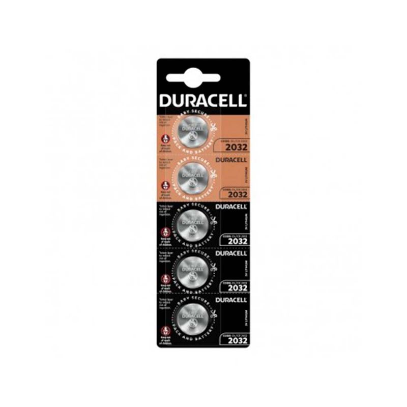 DURACELL - Pack 5 Pilas Cr2032 2032 Duracell Lithium