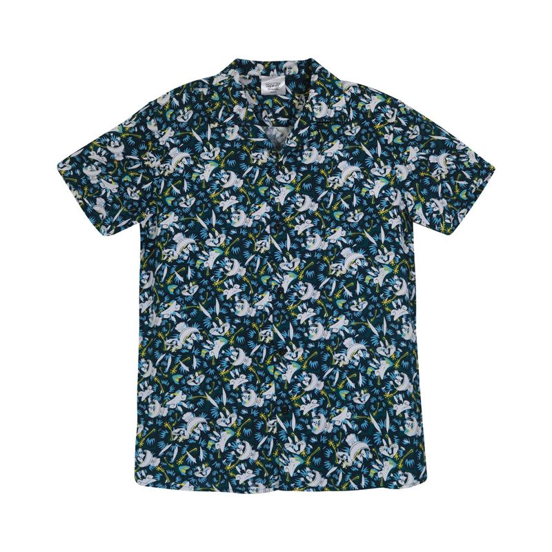 WARNER BROS - Guayabera Hombre Bunny Azul Looney Tunes