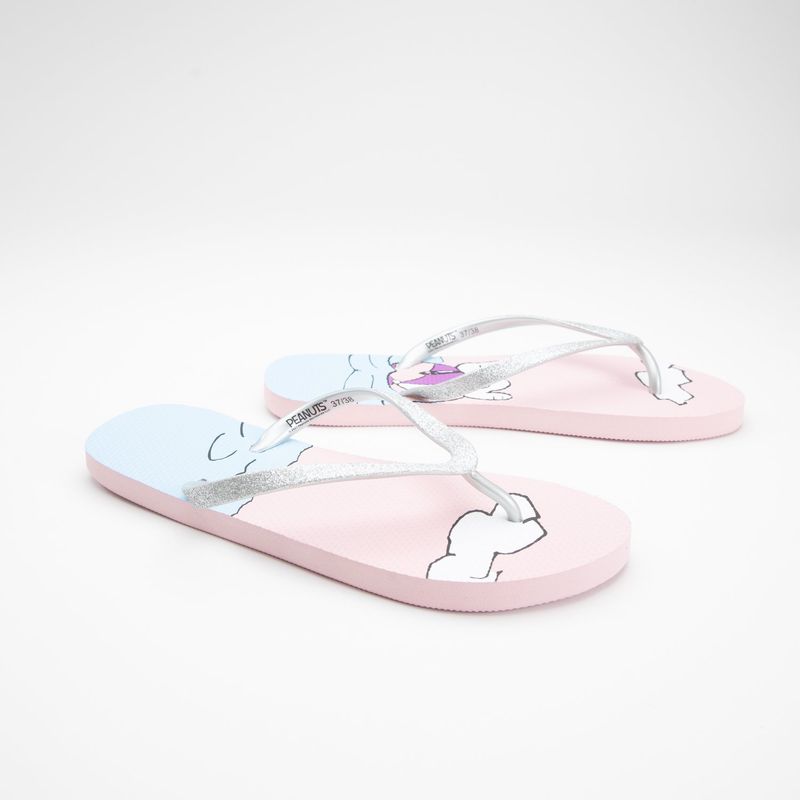 SNOOPY - Sandalia Mujer Isla Rosado Snoopy