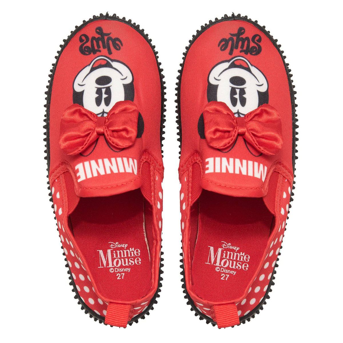 DISNEY - Zapato De Agua Niña Minnie Happy Face Rojo Disney