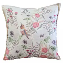 MARGARITA SCHEEL BY CASA ALVARINHO - FUNDA COJÍN MARISA ANÉMONE BLANCA 45X45