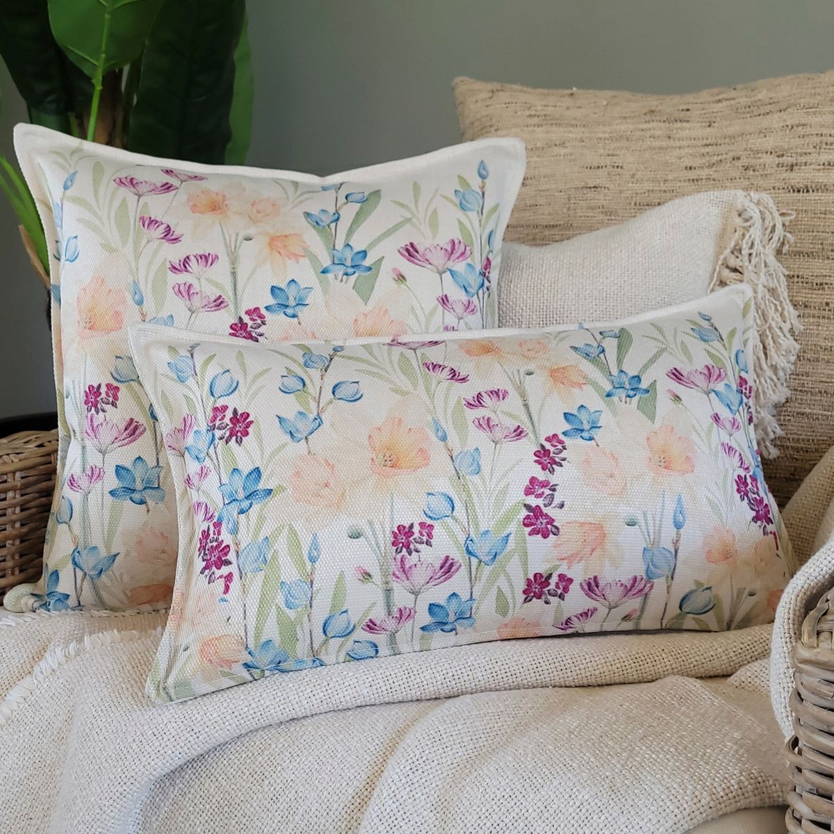 MARGARITA SCHEEL BY CASA ALVARINHO - FUNDA COJÍN MARISA NARCISOS 50X30…