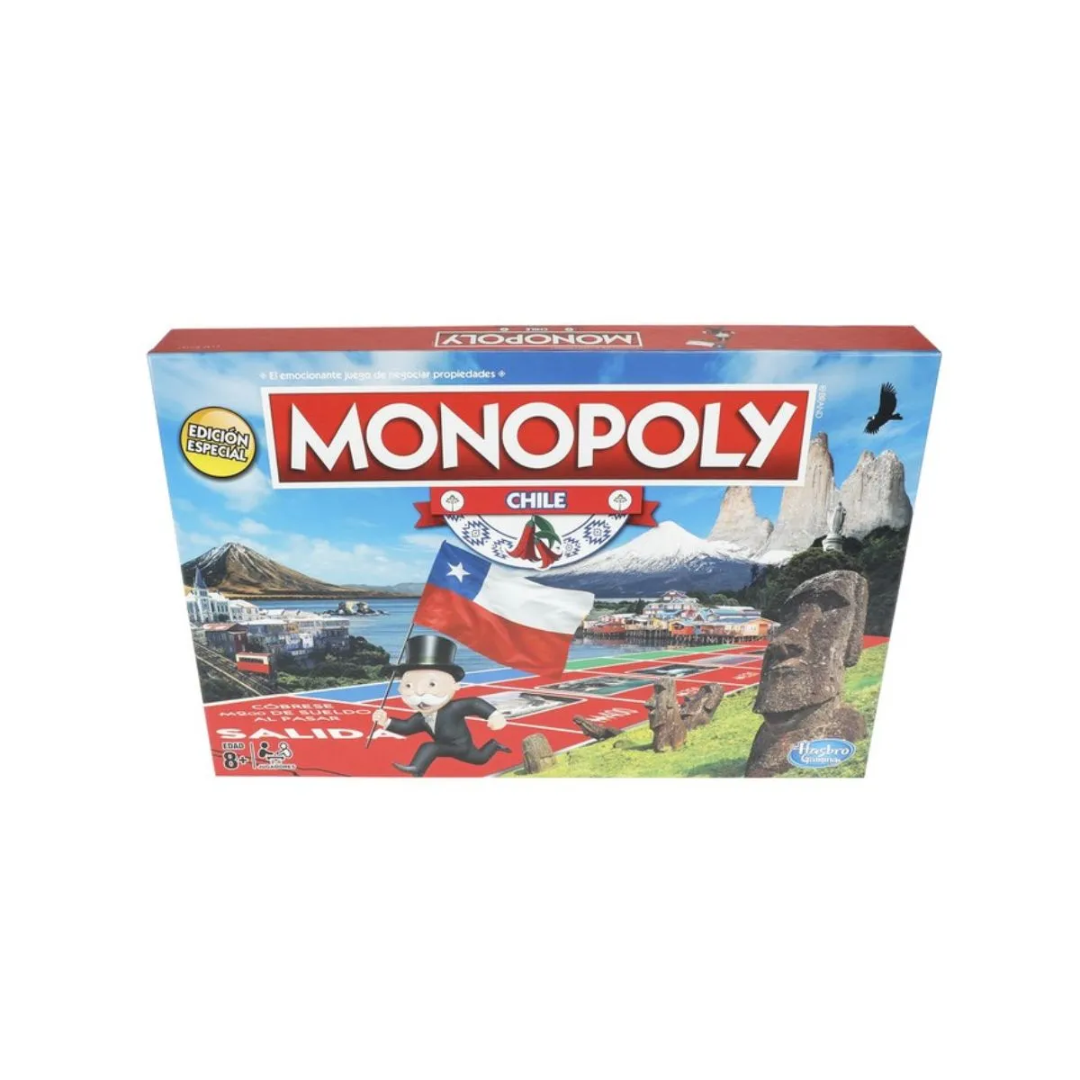 HASBRO - Juego de mesa Monopoly Chile tablero nacional Habro