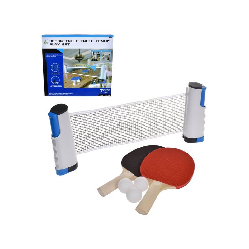 ANSALDO - Set de ping pong portátil Ansaldo expandible 150 cm 2
