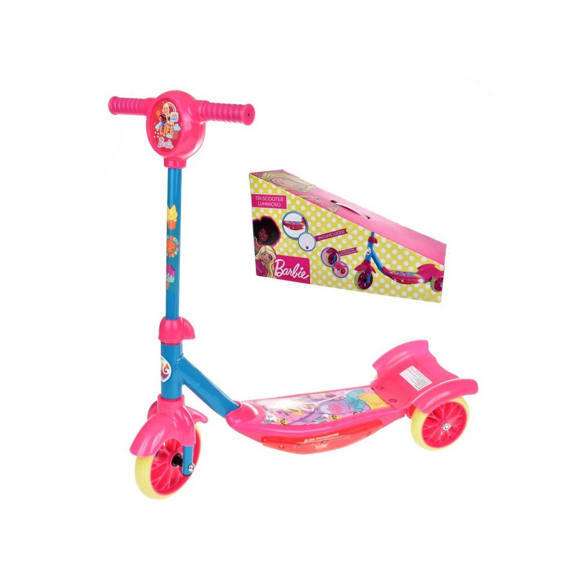 BARBIE - Tri-scooter Con Luz Barbie