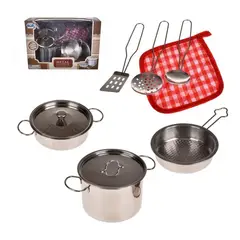 ANSALDO - Set De Ollas Metálicas De Juguete