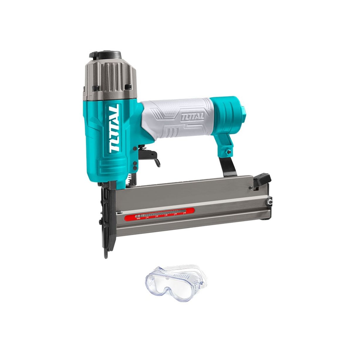 TOTAL TOOLS - Corchetera Clavadora Neumatica 7bar + 2000pzas Total