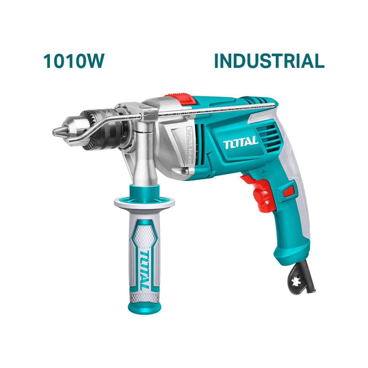 TOTAL TOOLS - Taladro Percutor Eléctrico 1010w 13mm + 4 Accesorios Total