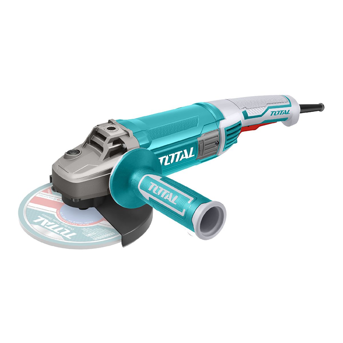 TOTAL TOOLS - Esmeril Angular 9 Pulgadas Industrial 2200w + 2 Accesorios TOTAL