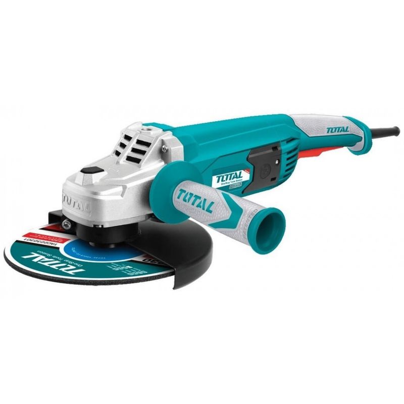 TOTAL TOOLS - Esmeril Angular 2400w 230mm + 5 Accesorios TOTAL
