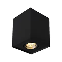 LED STUDIO - APLIQUÉ CIELO NERÓN CUAD DIRI SIMPLE S/GU10 NGR