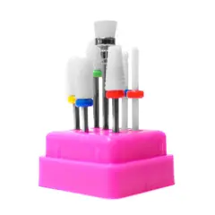 COSMETICAVAL - Kit 7 fresas cerámica torno uñas manicure CVL