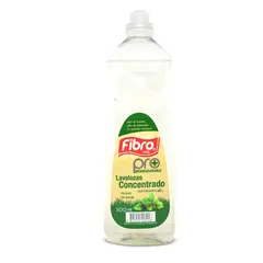 FIBRO - 12 UNIDADES LAVALOZA BIODEGRADABLE 500 ML PRO BOTELLA