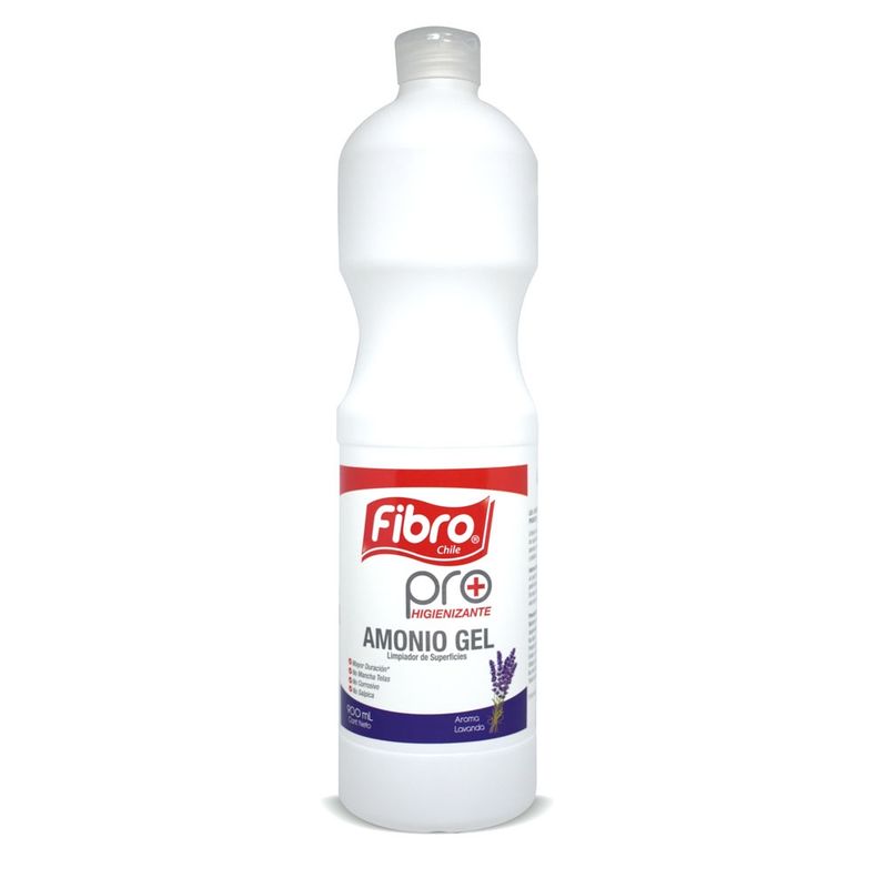 FIBRO - 12 UNIDADES LIMPIADOR AMONIO GEL 900 ML FIBRO PRO