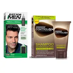 JFM - Shampoo matiza canas + tinte 5 minutos Just For Men CVL