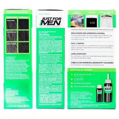 Imagen 2 del producto Shampoo matiza canas + tinte 5 minutos Just For Men CVL