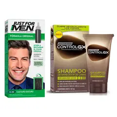 JFM - Shampoo matiza canas + tinte 5 minutos Just For Men CVL