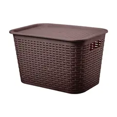 REYPLAST - Caja Organizadora Canasta Ratán 22 Lt.