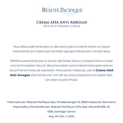 Imagen 2 del producto Crema Facial AHA anti arrugas - AHA Anti Wrinkle Creme 50 ml