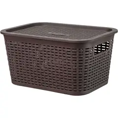 REYPLAST - Caja Organizadora Ratán 6 Lt. / Pack 3 Un.