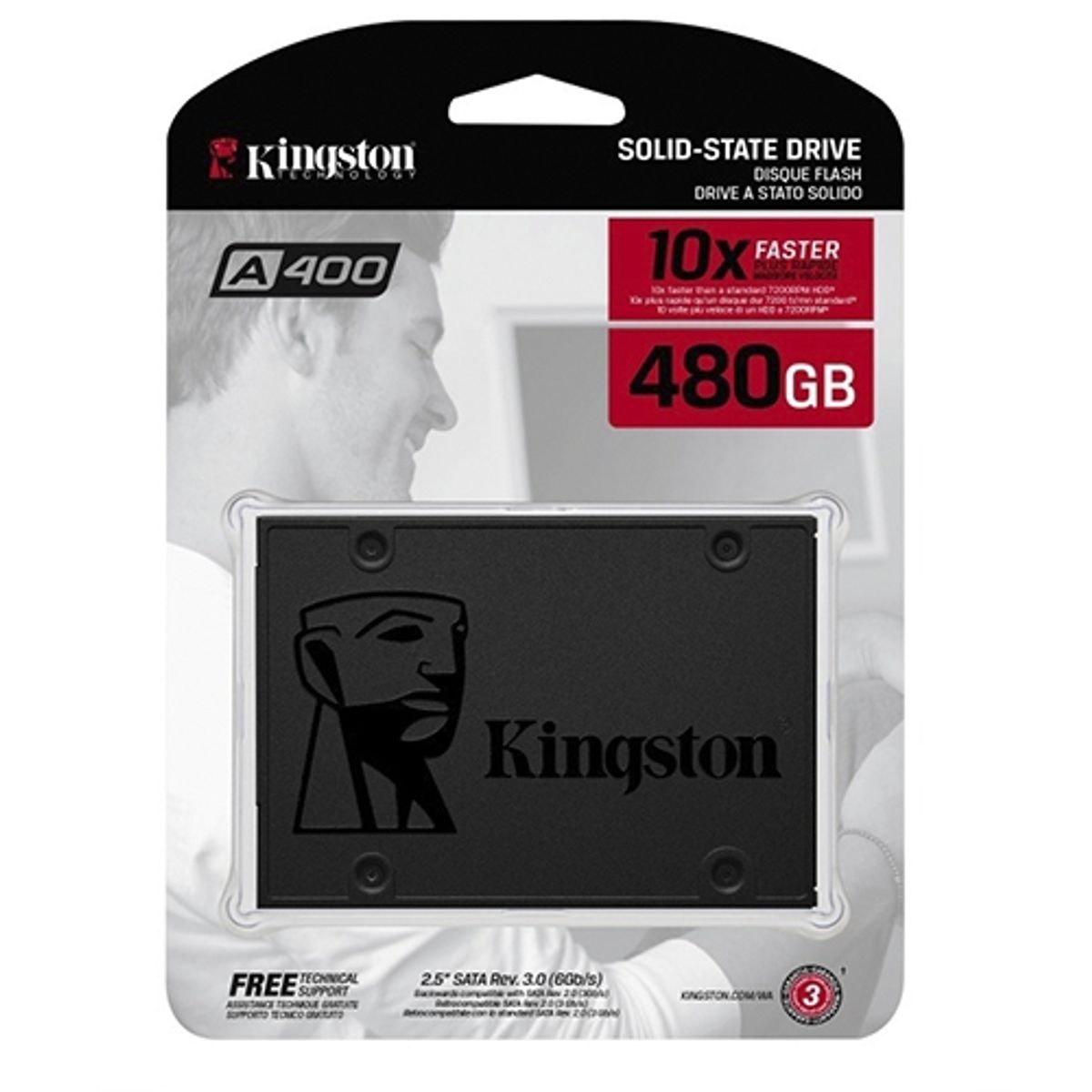 KINGSTON - SSD KINGSTON 2.5 SATA3 480GB  A400