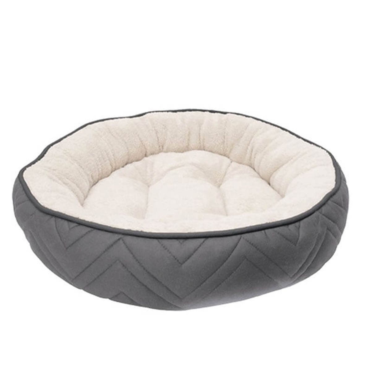 DOG IT - Cama Para Perro Dogit Dreamwell Redonda 56cms GrisBlanco