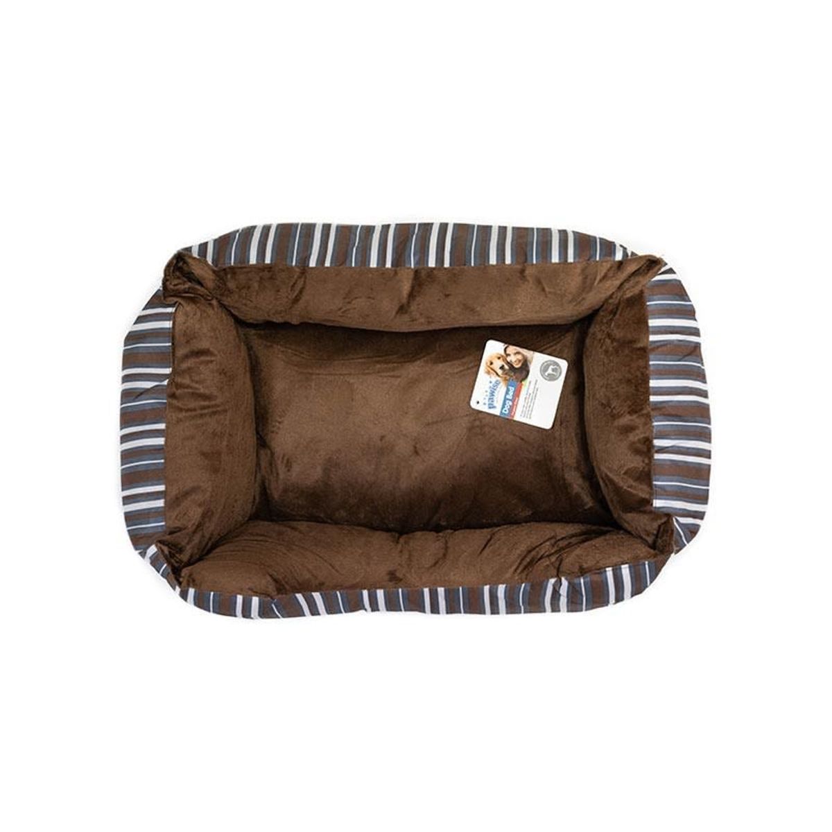PAWISE - Cama Pawise Rectangular 38 x 50cms Para Perro, Color Cafe