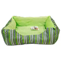PAWISE - Cama Perro Rectangular 38 x 50cms, Color Verde