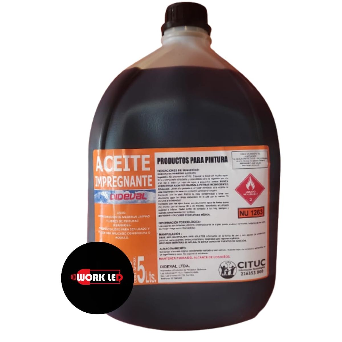 GENERICO - Aceite Impregnante para madera 5 lts Protección. Interior y exterior