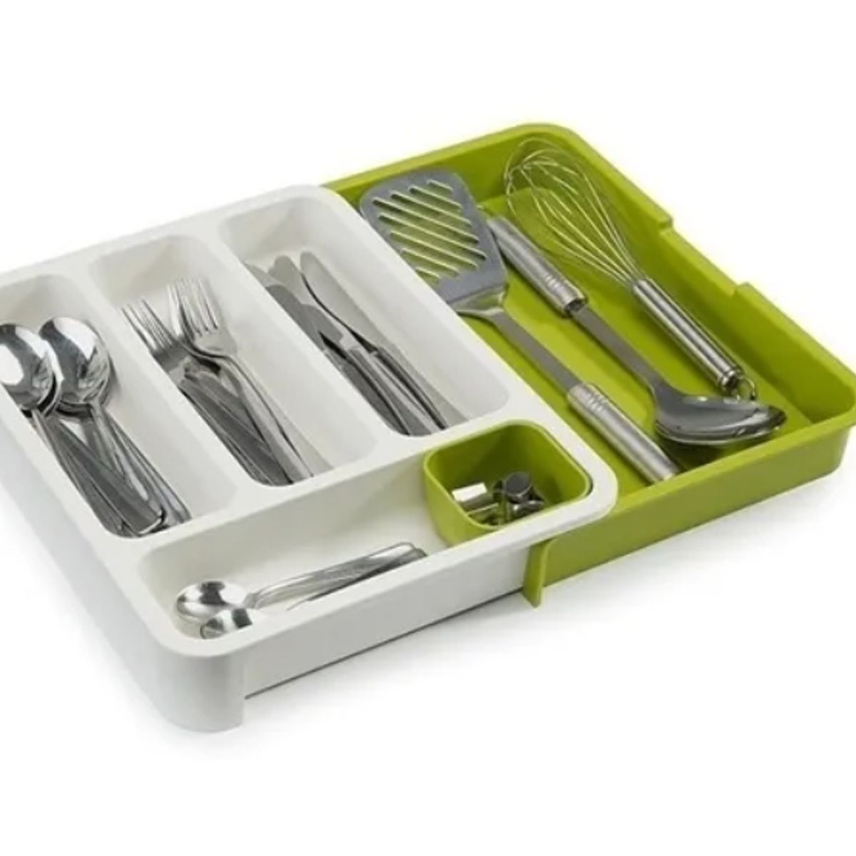 ESHOPANGIE - Organizador De Cubiertos Extensible Ajustable Cajones