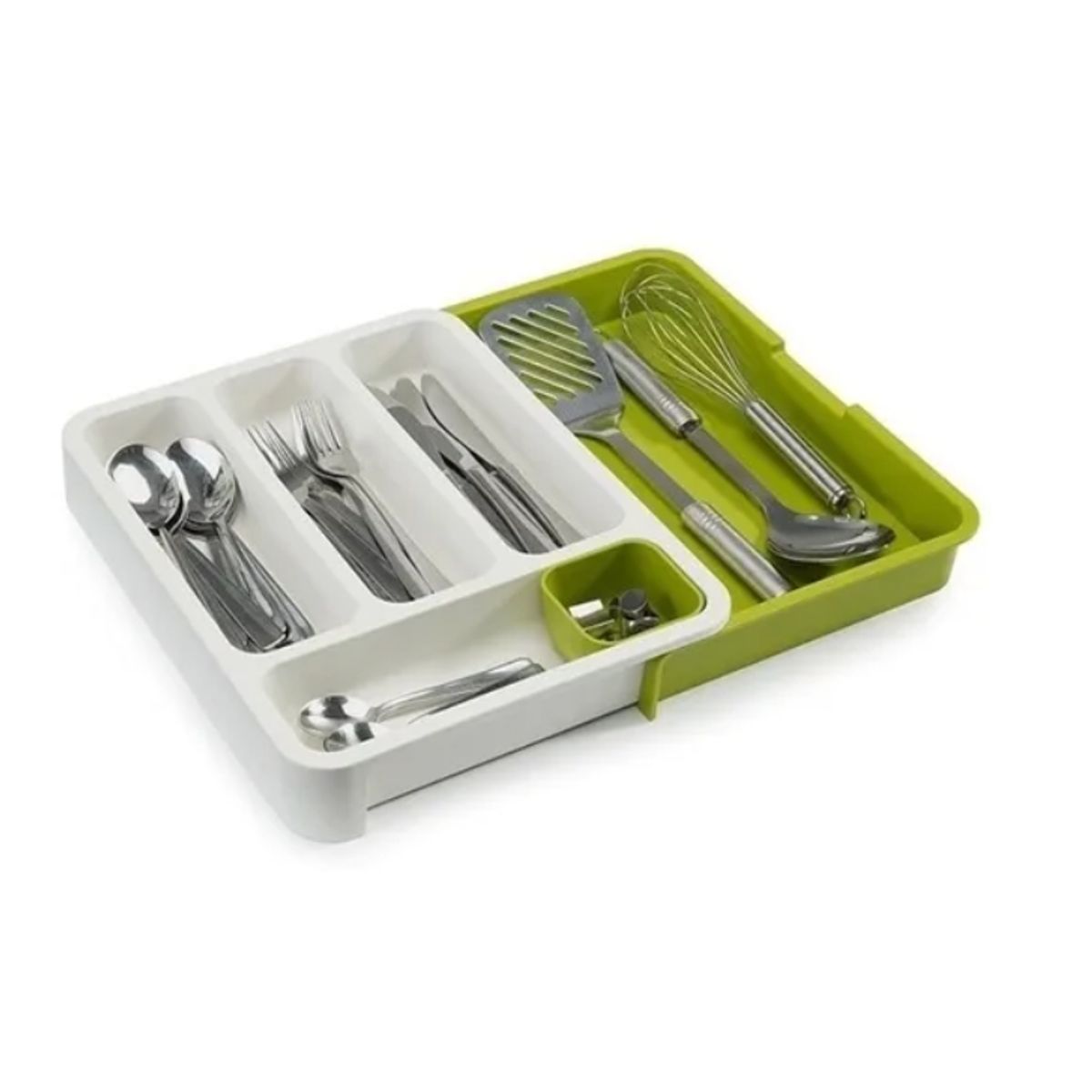 ESHOPANGIE - Organizador De Cubiertos Extensible Ajustable Cajones