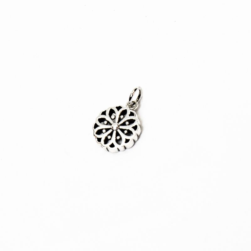 GENERICO - Aros Mujer Colgante Aros Flor 15 mm Plata Philippa Joyas