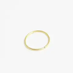 GENERICO - Aros Mujer Piercing Nostril Piercing Argolla 10mm Bañado en Oro