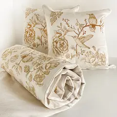 TUYO PRINT - Piecera + 2 cojines Colibri - 70x200 -
